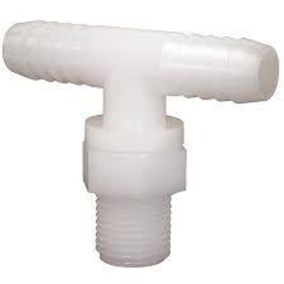 DESCRIPTION: (5) HOSE BARB NOZZLE "T" BRAND/MODEL: FIMCO #7771889 INFORMATION: WHITE RETAIL$: $10.06 EA SIZE: 1/2" QTY: 5