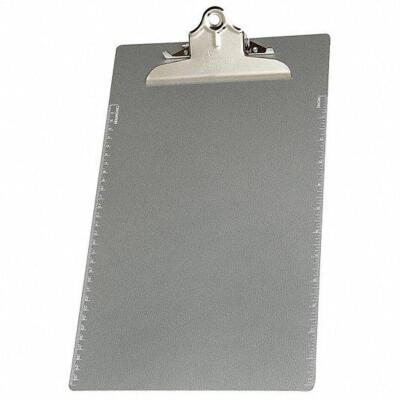 DESCRIPTION: (1) CLIPBOARD BRAND/MODEL: ABILITY ONE #52RW50 INFORMATION: SILVER RETAIL$: $21.79 EA SIZE: LEGAL FILE SIZE, 9"W 15"H 1/2" CLIP CAPACITY