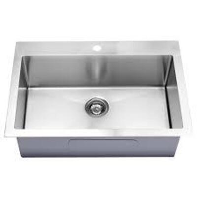 DESCRIPTION: (1) DEEP KITCHEN SINK BRAND/MODEL: KZ KITCHEN #SUS304 INFORMATION: STAINLESS STEEL RETAIL$: $165.99 EA SIZE: 13"W 20"L 12"D QTY: 1