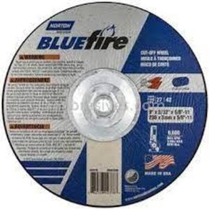 DESCRIPTION: (1) CASE OF (10) DEPRESSED CENTER CUTTING WHEEL BRAND/MODEL: BLUEFIRE #42378 RETAIL$: $117.76 EA SIZE: 9X3/32X5/8-11 QTY: 1