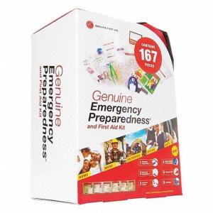 DESCRIPTION: (2) FIRST AID KIT BRAND/MODEL: GENUINE FIRST AID #34WK75 RETAIL$: $21.03 EA SIZE: 167 COMPONENTS QTY: 2