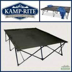 DESCRIPTION: (1) KWIK COT DOUBLE BRAND/MODEL: KAMP-RITE INFORMATION: BLACK RETAIL$: 136.34 SIZE: 55X85 QTY: 1