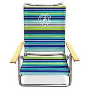 DESCRIPTION: (1) BEACH CHAIR BRAND/MODEL: CARIBBEAN JOE INFORMATION: RED AND BLUE RETAIL$: $40.00 EA SIZE: PICTURE NOT ACTUAL COLOR JUST USED FOR EXAM