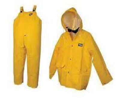 DESCRIPTION: (1) 3 PIECE RAIN SUIT BRAND/MODEL: VIKING INFORMATION: YELLOW RETAIL$: $40.00 EA SIZE: LARGE QTY: 1