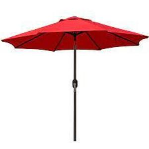 DESCRIPTION: (1) TABLE UMBRELLA BRAND/MODEL: D&F DESIGN INFORMATION: RED RETAIL$: $29.84 EA SIZE: 7.5' QTY: 1