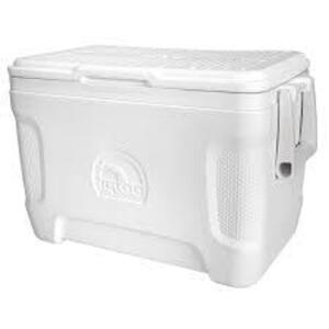 DESCRIPTION: (1) MARINE CONTOUR COOLER BRAND/MODEL: IGLOO INFORMATION: WHITE RETAIL$: $30.00 EA SIZE: 25 QT QTY: 1