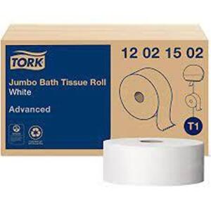 DESCRIPTION: (1) CASE OF (12) JUMBO BATH TISSUE BRAND/MODEL: TORK #12024402 RETAIL$: $62.99 EA QTY: 1