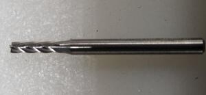 DESCRIPTION: (5) SOLID CARBIDE SQ END MILL BRAND/MODEL: HERTEL 88245972 RETAIL$: 10.71 SIZE: 3/32" 3/8" LOC 1/8" SD QTY: 5