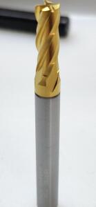 DESCRIPTION: (2) SOLID CARBIDE SQ END MILL BRAND/MODEL: HERTEL 88250170 RETAIL$: $ 23.16 EA SIZE: 7/32", 3/8" LOC 1/4" SD QTY: 2