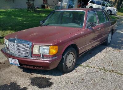 1989 Mercedes-Benz 420 Passenger Car, VIN # WDBCA35E8KA462656