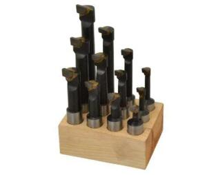 DESCRIPTION: (1) CARBIDE TIPPED BORING BAR SET BRAND/MODEL: VC 375-1406 RETAIL$: 256.77 SIZE: 5/16" TO 11/16" MIN DIA 5/8" SD QTY: 1