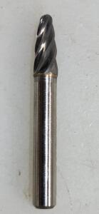 DESCRIPTION: (1) SOLID CARBIDE TREE WITH RADIUS BURR BRAND/MODEL: ATRAX 85289403 RETAIL$: 35.67 SIZE: 1/4" CUT QTY: 1