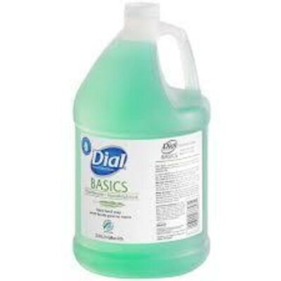 DESCRIPTION: (2) LIQUID HAND SOAP BRAND/MODEL: DIAL BASICS RETAIL$: #20.00 EA SIZE: 1 GALLON QTY: 2