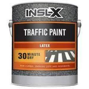 DESCRIPTION: (1) TRAFFIC ZONE MARKING PAINT BRAND/MODEL: INSL-X INFORMATION: BLACK RETAIL$: $30.99 EA SIZE: 1 GALLON QTY: 1