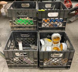 (6) - CARTONS WITH MISC. HARDWARE