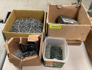 (4) - BOXES OF ASSORTED HARDWARE