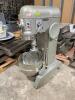 DESCRIPTION: HOBART 60 QUART PLANETARY MIXER W/ ATTACHMENTS SHOWN (SEE PHOTOS) BRAND / MODEL: HOBART H-600 ADDITIONAL INFORMATION 200 VOLTS, 60 HZ, 17 - 4