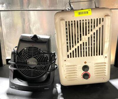 DESCRIPTION: SMALL HEATER AND FAN AS SHOWN LOCATION: AREA #5 QTY: 1