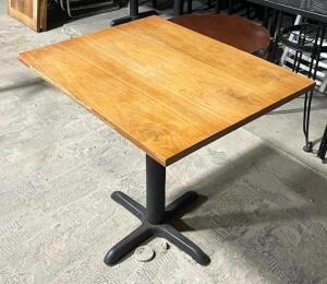 DESCRIPTION: 30" X 24" WOODEN DINING TABLE LOCATION: AREA #6 QTY: 1