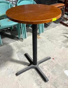 DESCRIPTION: 30" HIGH-TOP WOODEN DINING TABLE SIZE 30" X 43" LOCATION: AREA #6 QTY: 1