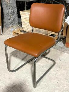 DESCRIPTION: (4) LEATHER CHAIRS- BROWN LOCATION: AREA #6 QTY: 4