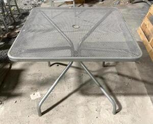 DESCRIPTION: (2) 32" X 32" METAL PATIO TABLE SIZE 32" X 32" LOCATION: AREA #6 QTY: 2