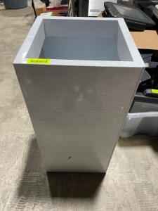 DESCRIPTION: 24" X 24" METAL TRASH CAN ENCLOSURE / COLUMN LOCATION: AREA #5 QTY: 1