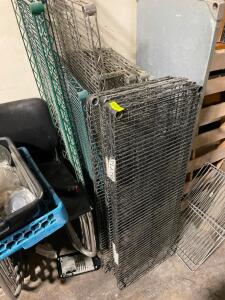 DESCRIPTION: (1) LOT OF ASSORTED WIRE SHELVING INSERTS. LOCATION: AREA #2 THIS LOT IS: ONE MONEY QTY: 1