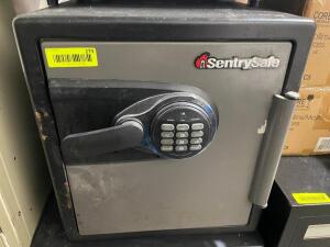 DESCRIPTION: SENTRY SAFE FIRE SAFE WITH DIGITAL COMBO BRAND / MODEL: SENTRY SAFE ADDITIONAL INFORMATION NO COMBINATION AT THIS POINT LOCATION: AREA #2