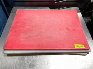 DESCRIPTION: (3) 18" X 24" PLASTIC CUTTING BOARDS LOCATION: AREA #1 THIS LOT IS: SOLD BY THE PIECE QTY: 3