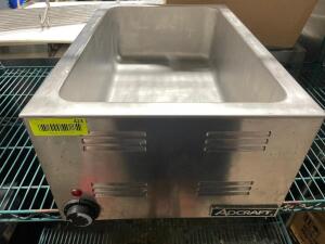 DESCRIPTION: ADCRAFT FW-1200W SINGLE WELL ELECTRIC FOOD WARMER BRAND / MODEL: ADCRAFT FW-1200W LOCATION: AREA #3 QTY: 1