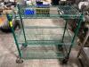 DESCRIPTION: 36" X 18" THREE TIER WIRE SHELF - ON CASTERS ADDITIONAL INFORMATION CONTENTS ARE NOT INCLUDED SIZE 36" X 18" X 36" LOCATION: AREA #3 QTY: