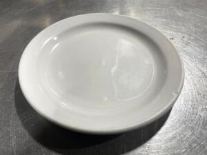 DESCRIPTION: (60) 6.5" CHINA PLATES SIZE 6.5" LOCATION: AREA #2 THIS LOT IS: SOLD BY THE PIECE QTY: 60