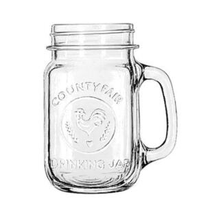 DESCRIPTION: (12) 16 OZ COUNTRY FAIR DRINKING JARS BRAND / MODEL: LIBBEY 97085 SIZE 16 OZ LOCATION: AREA #2 THIS LOT IS: SOLD BY THE PIECE QTY: 12