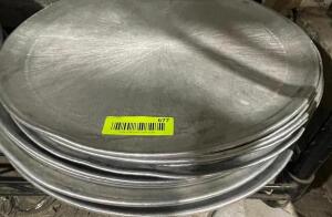 DESCRIPTION: (12) 16" PIZZA PANS SIZE 16" LOCATION: AREA #2 THIS LOT IS: SOLD BY THE PIECE QTY: 12