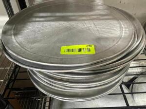 DESCRIPTION: (12) 12" PIZZA PANS SIZE 12" LOCATION: AREA #2 THIS LOT IS: SOLD BY THE PIECE QTY: 12