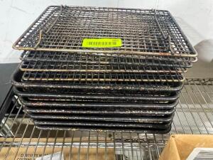 DESCRIPTION: (5) 1/4 SIZE SHEET PANS W/ WIRE COOLING PANS LOCATION: AREA #2 THIS LOT IS: ONE MONEY QTY: 1