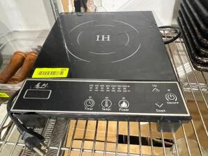 DESCRIPTION: INDUCTION HOT PLATE BRAND / MODEL: EICS1018 ADDITIONAL INFORMATION SURFACE IS CRACKED. NOT IN WORKING ORDER LOCATION: AREA #2 QTY: 1