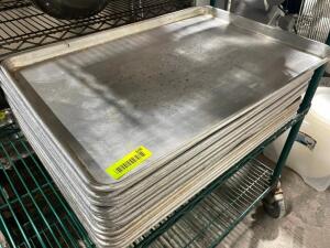 DESCRIPTION: (16) FULL SIZE SHEET PANS SIZE FULL SIZE LOCATION: AREA #2 THIS LOT IS: SOLD BY THE PIECE QTY: 16
