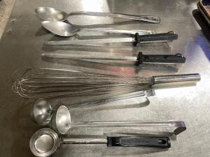 DESCRIPTION: (8) ASSORTED UTENSILS LOCATION: AREA #2 THIS LOT IS: ONE MONEY QTY: 1