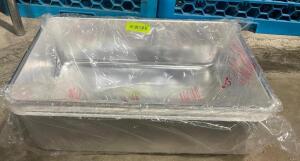 DESCRIPTION: (2) FULL SIZE STAINLESS WATER PAN INSERTS - NEW LOCATION: AREA #2 THIS LOT IS: SOLD BY THE PIECE QTY: 2