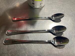 DESCRIPTION: (48) STAINLESS TEA SPOONS LOCATION: AREA #3 THIS LOT IS: SOLD BY THE PIECE QTY: 48