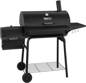 30" BBQ CHARCOAL GRILL AND OFFSET SMOKER COMBO