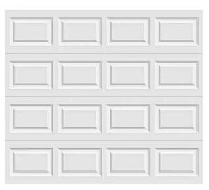 CLASSIC COLLECTION 8 FT. X 7 FT. 6.5 R-VALUE INSULATED WHITE GARAGE DOOR