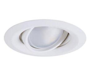 (9) - E26 SERIES 5 IN. WHITE RECESSED CEILING LIGHT SELF FLANGED ADJUSTABLE GIMBAL WITH 25 DEGREE TILT