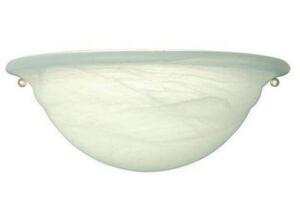 1-LIGHT WHITE SCONCE WITH ALABASTER SHADE