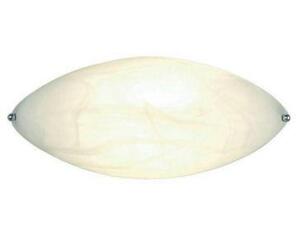 1-LIGHT WHITE ELLIPTICAL WALL SCONCE