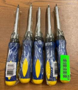 (5) - RATCHETING SCREW DRIVERS