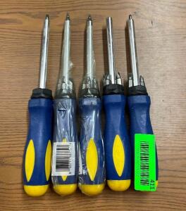 (5) - RATCHETING SCREW DRIVERS