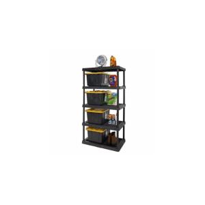 5 TIER 24" X 36" X 72" HEAVY-DUTY PLASTIC VENTILATED SHELVING UNIT